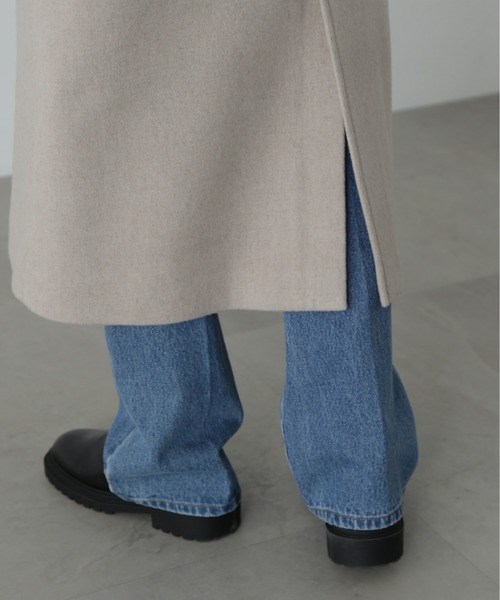 N.（N. Natural Beauty Basic）（エヌエヌナチュラルビューティーベーシック）の「ウールパイルチェスターコート（チェスターコート・レディース・杢グレー/グレー/ベージュ系その他/ブラック・MEDIUM/SMALL）」の5枚目の写真