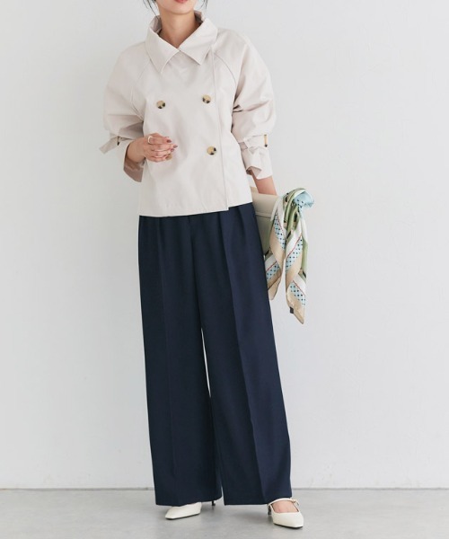 センタープレスタックワイドパンツ（その他パンツ）｜Pierrot（ピエロ