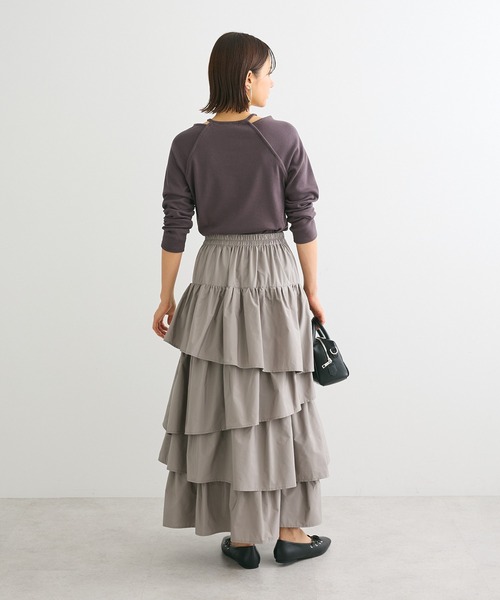 Sugar spoon(シュガースプーン)の「・SUGAR SPOON レイヤードライクリブロンTEE(Tシャツ/カットソー・レディース・ボルドー/ブラック/チャコールグレー/オフホワイト・FREE)」の7枚目の写真