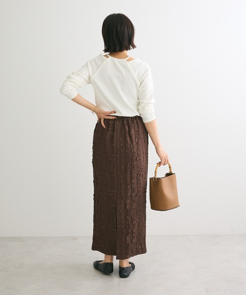 Sugar spoon(シュガースプーン)の「・SUGAR SPOON レイヤードライクリブロンTEE(Tシャツ/カットソー・レディース・ボルドー/ブラック/チャコールグレー/オフホワイト・FREE)」の13枚目の写真