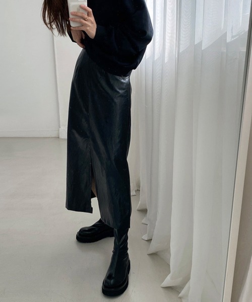 HALEY PESCA(ヘーリーペスカ)の「HALEY PESCA/ボリューム厚底 バックジップショートブーツ(ブーツ・レディース・ホワイト/ブラック・36/38)」の6枚目の写真