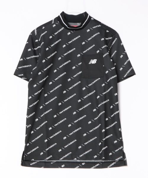 【セール】ロゴモノグラム柄 半袖 モックネック プルオーバー (MENS SPORT)（Tシャツ/カットソー）｜New Balance Golf（ニューバランスゴルフ） 6,391円
