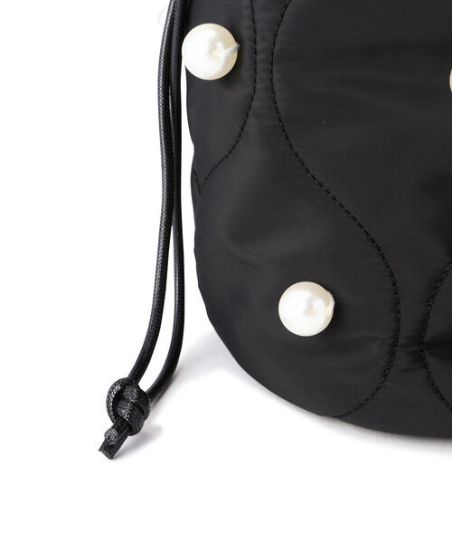 N.（N. Natural Beauty Basic）（エヌエヌナチュラルビューティーベーシック）の「パール巾着ショルダーバッグ（ショルダーバッグ・レディース・ブラック・ﾌﾘ-）」の6枚目の写真