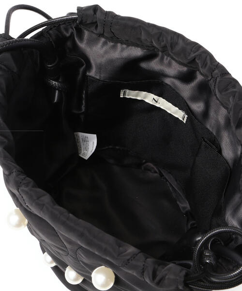 N.（N. Natural Beauty Basic）（エヌエヌナチュラルビューティーベーシック）の「パール巾着ショルダーバッグ（ショルダーバッグ・レディース・ブラック・ﾌﾘ-）」の8枚目の写真
