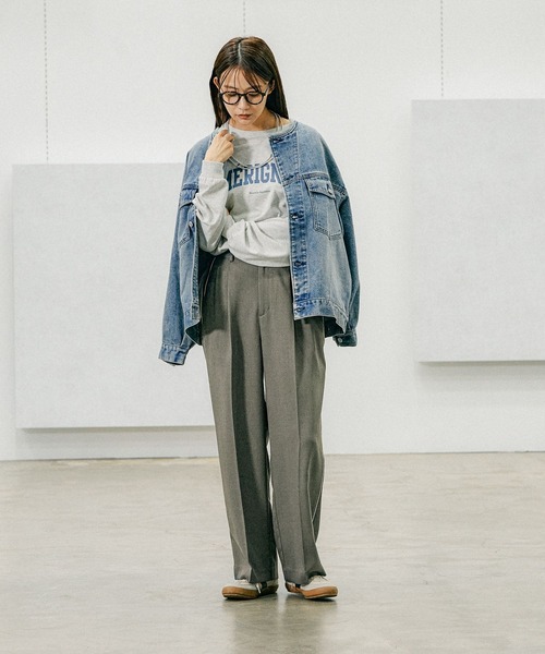 GLOBAL WORK（グローバルワーク）の「ヘビロッTEEプリントロングスリーブ/115472（Tシャツ/カットソー・レディース・ホワイト系その他3/グレー系その他2/ホワイト系その他5/ホワイト系その他6/ホワイト系その他7/ホワイト系その他4・MEDIUM/LARGE）」の15枚目の写真