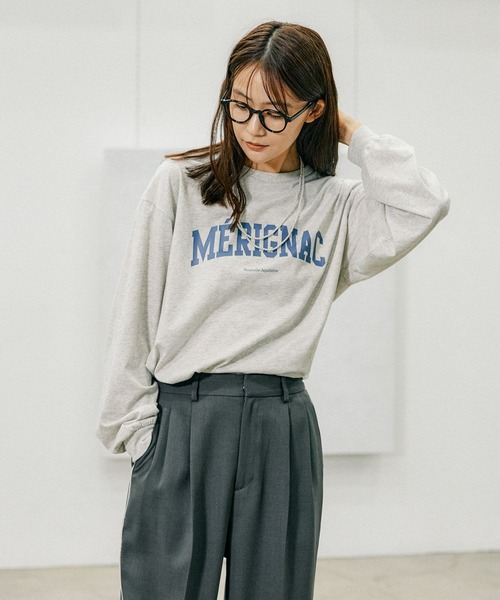 GLOBAL WORK（グローバルワーク）の「ヘビロッTEEプリントロングスリーブ/115472（Tシャツ/カットソー・レディース・ホワイト系その他3/グレー系その他2/ホワイト系その他5/ホワイト系その他6/ホワイト系その他7/ホワイト系その他4・MEDIUM/LARGE）」の18枚目の写真