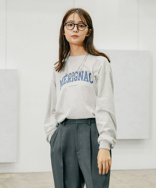 GLOBAL WORK（グローバルワーク）の「ヘビロッTEEプリントロングスリーブ/115472（Tシャツ/カットソー・レディース・ホワイト系その他3/グレー系その他2/ホワイト系その他5/ホワイト系その他6/ホワイト系その他7/ホワイト系その他4・MEDIUM/LARGE）」の19枚目の写真