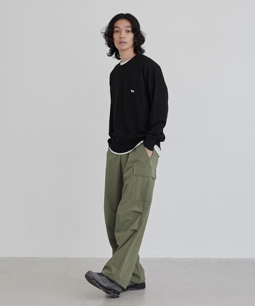 PENNEYS(ぺニーズ)の「Penneys(ぺニーズ)別注スウェットライクニット(ニット/セーター・メンズ・ライトグレー/ブラック/ダークグリーン/ワインレッド/コバルトブルー・S/M/L/XL)」の16枚目の写真