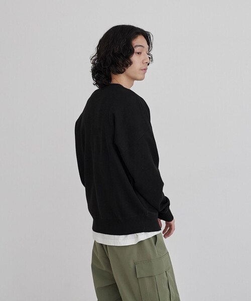 PENNEYS(ぺニーズ)の「Penneys(ぺニーズ)別注スウェットライクニット(ニット/セーター・メンズ・ライトグレー/ブラック/ダークグリーン/ワインレッド/コバルトブルー・S/M/L/XL)」の17枚目の写真