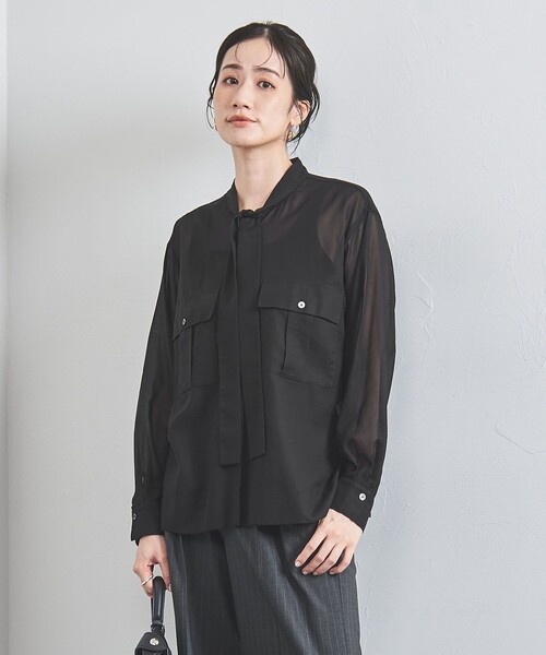 UNITED ARROWS（ユナイテッドアローズ）の「シアー ボウタイ ブラウス 