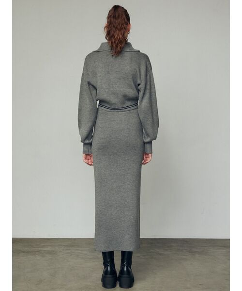 EMODA（エモダ）の「チューズハーフジップニット（ニット/セーター・レディース・ベージュ/グレー/ブラック・FREE）」の10枚目の写真