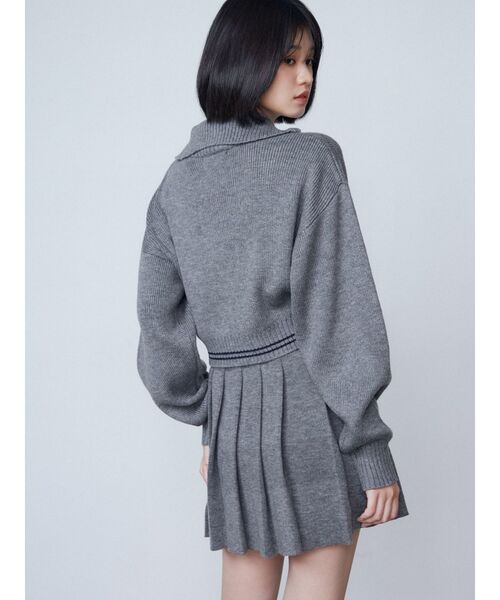 EMODA（エモダ）の「チューズハーフジップニット（ニット/セーター・レディース・ベージュ/グレー/ブラック・FREE）」の14枚目の写真