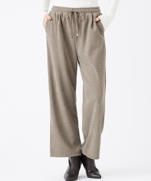裏ベロアコーデュロイワイドパンツ60丈