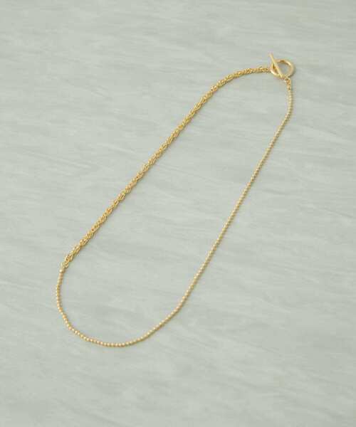 URBAN RESEARCH DOORS(アーバンリサーチドアーズ)の「ダブルチェーンマンテルショートネックレス(ネックレス・レディース・シルバー/ゴールド・ONE)」の2枚目の写真