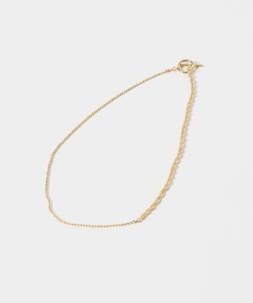 URBAN RESEARCH DOORS(アーバンリサーチドアーズ)の「ダブルチェーンマンテルショートネックレス(ネックレス・レディース・シルバー/ゴールド・ONE)」の4枚目の写真