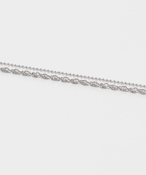 URBAN RESEARCH DOORS(アーバンリサーチドアーズ)の「ダブルチェーンマンテルショートネックレス(ネックレス・レディース・シルバー/ゴールド・ONE)」の8枚目の写真