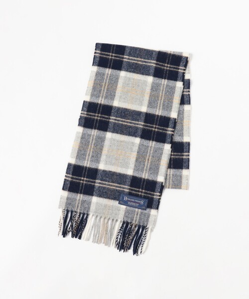 BEAMS BOY（ビームスボーイ）の「HIGHLAND TWEEDS / チェック ストール 小（マフラー・レディース・オレンジ系その他/ブルー/ブルー系その他2/ホワイト/レッド/グリーン/ベージュ/インディゴブルー・ONE SIZE）」の21枚目の写真