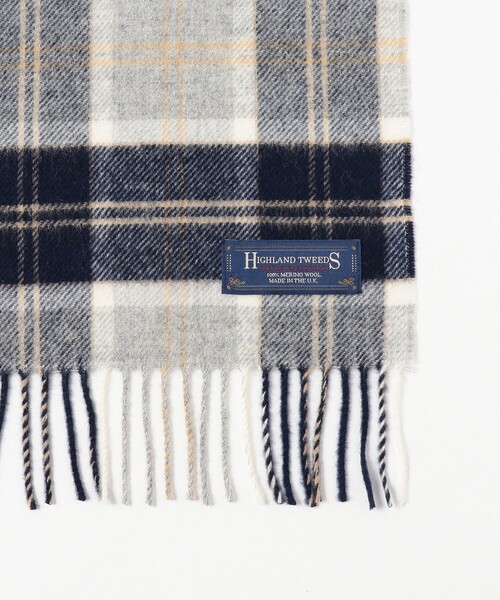 BEAMS BOY（ビームスボーイ）の「HIGHLAND TWEEDS / チェック ストール 小（マフラー・レディース・オレンジ系その他/ブルー/ブルー系その他2/ホワイト/レッド/グリーン/ベージュ/インディゴブルー・ONE SIZE）」の22枚目の写真