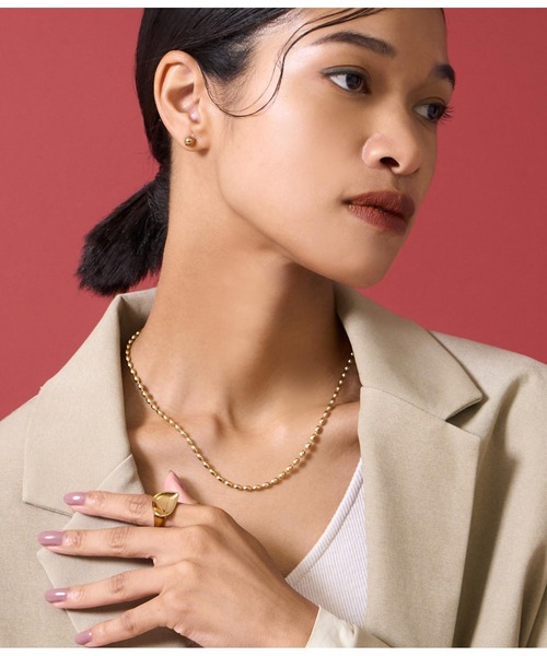 Settimissimo（セッティミッシモ）の「金属アレルギー対応ステンレスライスチェーンネックレス（ネックレス・レディース・ゴールド/シルバー・FREE）」の4枚目の写真