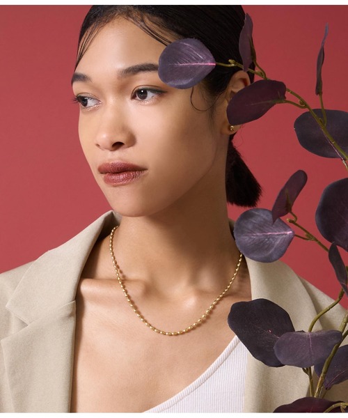 Settimissimo（セッティミッシモ）の「金属アレルギー対応ステンレスライスチェーンネックレス（ネックレス・レディース・ゴールド/シルバー・FREE）」の5枚目の写真