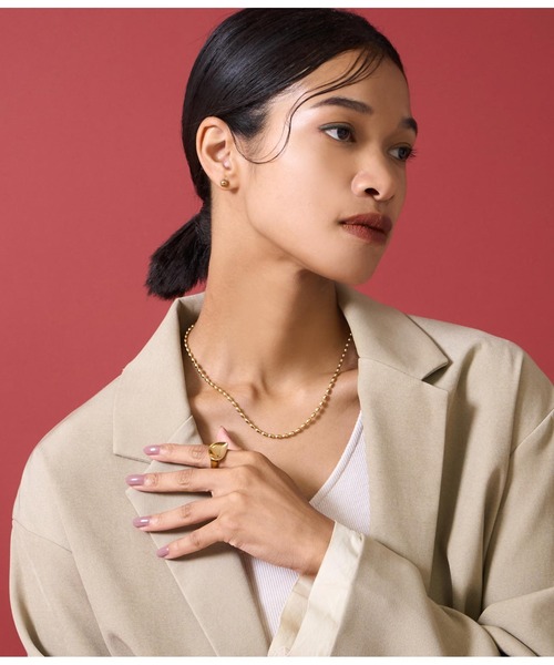 Settimissimo（セッティミッシモ）の「金属アレルギー対応ステンレスライスチェーンネックレス（ネックレス・レディース・ゴールド/シルバー・FREE）」の6枚目の写真