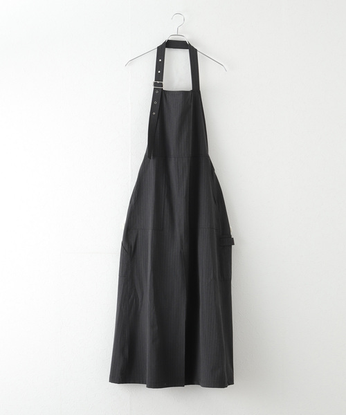 【セール】【PROVOKE/プロヴォーク】 pinstripe apron dress:ワンピース(ワンピース)|PROVOKE (プロヴォーク)