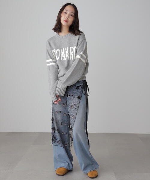 FREE'S MART（フリーズマート）の「チュールオーバーラップ（スカート・レディース・ホワイト/ブラック・ﾌﾘ-）」の15枚目の写真