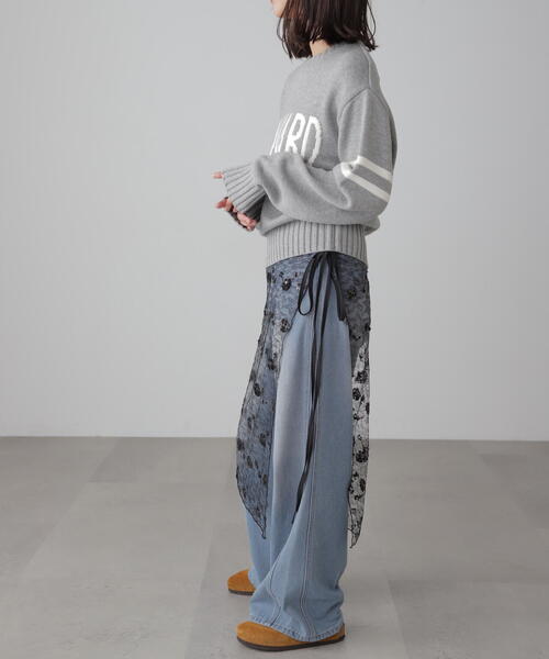 FREE'S MART（フリーズマート）の「チュールオーバーラップ（スカート・レディース・ホワイト/ブラック・ﾌﾘ-）」の16枚目の写真