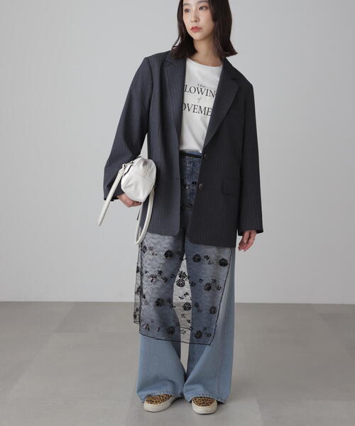 FREE'S MART（フリーズマート）の「チュールオーバーラップ（スカート・レディース・ホワイト/ブラック・ﾌﾘ-）」の18枚目の写真