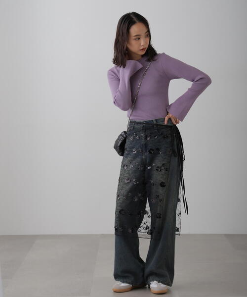 FREE'S MART（フリーズマート）の「チュールオーバーラップ（スカート・レディース・ホワイト/ブラック・ﾌﾘ-）」の20枚目の写真