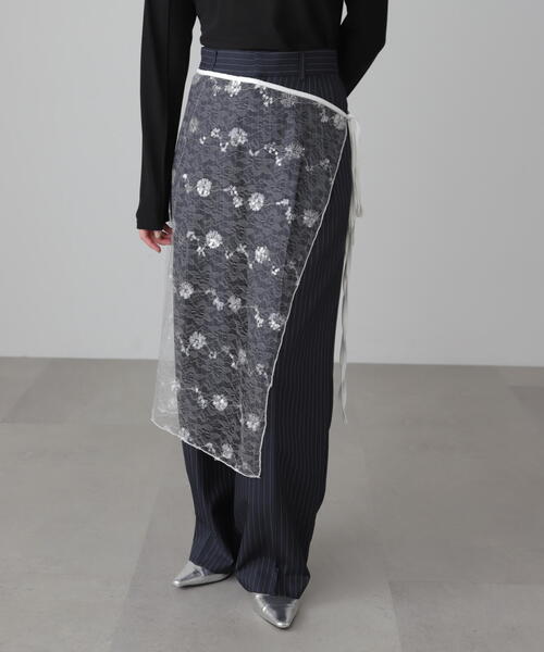 FREE'S MART（フリーズマート）の「チュールオーバーラップ（スカート・レディース・ホワイト/ブラック・ﾌﾘ-）」の22枚目の写真