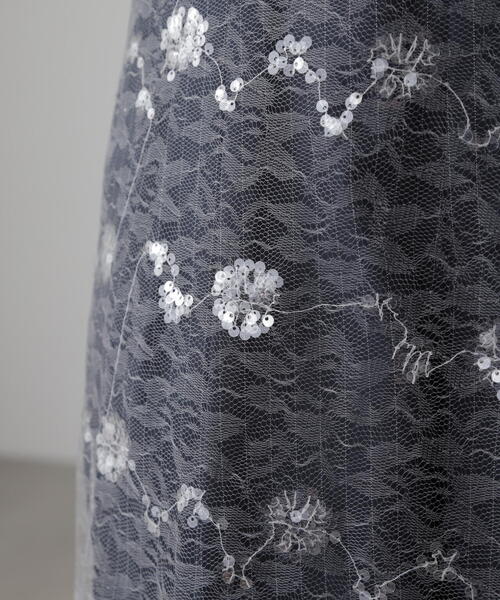 FREE'S MART（フリーズマート）の「チュールオーバーラップ（スカート・レディース・ホワイト/ブラック・ﾌﾘ-）」の9枚目の写真