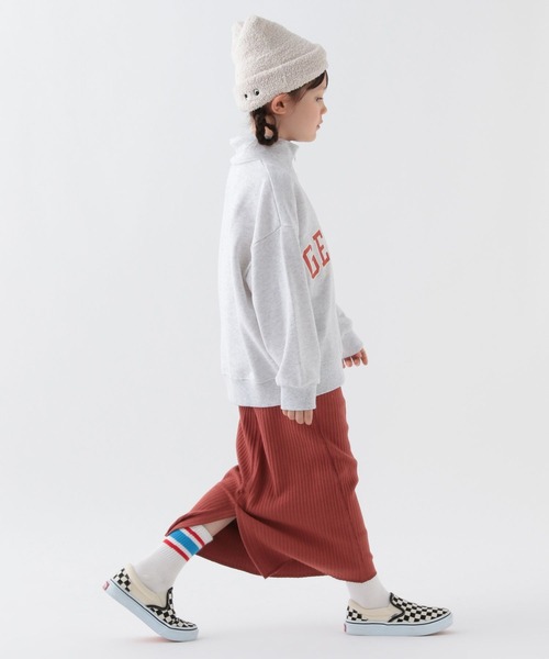 BAYFLOW（ベイフロー）の「[ストレッチ素材] ワイドリブスカート(KIDS)（スカート・キッズ・アイボリー/ブラック/レッド・110cm/120cm/140cm/130cm/150cm）」の14枚目の写真