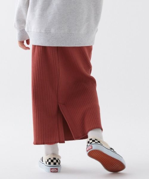 BAYFLOW（ベイフロー）の「[ストレッチ素材] ワイドリブスカート(KIDS)（スカート・キッズ・アイボリー/ブラック/レッド・110cm/120cm/140cm/130cm/150cm）」の15枚目の写真