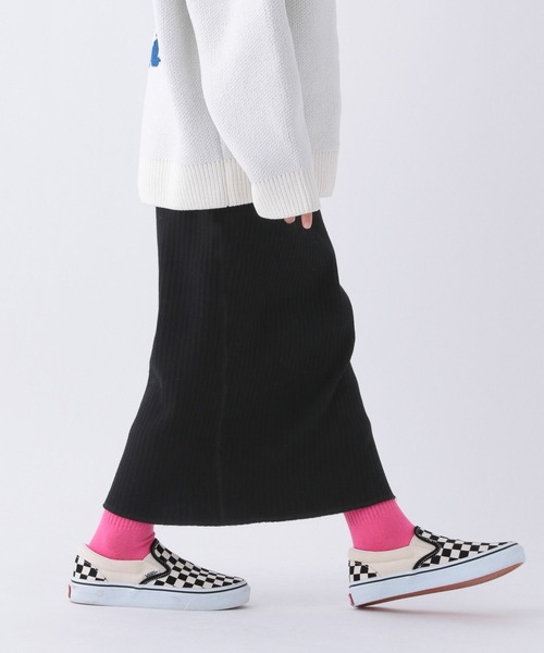BAYFLOW（ベイフロー）の「[ストレッチ素材] ワイドリブスカート(KIDS)（スカート・キッズ・アイボリー/ブラック/レッド・110cm/120cm/140cm/130cm/150cm）」の9枚目の写真
