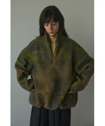 BLACK BY MOUSSY | art pattern half zip pullover(アートパターンハーフジッププルオーバー)(その他アウター)