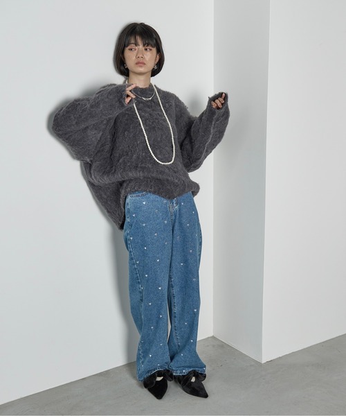 THE YOn（ザヨン）の「ストールセットシャギーニットカーディガン