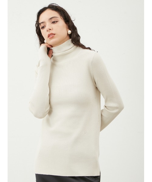 美品　ミラオーウェン セーター　ハイネック Mila Owen（ミラオーウェン）の「タートルネックリブニット