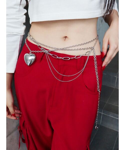 EVRIS(エヴリス)の「2WAYポケットルーズカーゴパンツ(カーゴパンツ・レディース・ブラック/レッド/その他1・SMALL/MEDIUM)」の8枚目の写真