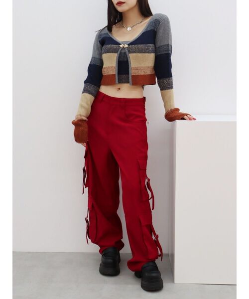 EVRIS(エヴリス)の「2WAYポケットルーズカーゴパンツ(カーゴパンツ・レディース・ブラック/レッド/その他1・SMALL/MEDIUM)」の19枚目の写真