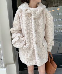 オーディアミューズホワイト ノーカラージャケット オーバーサイズ ノーカラーオーバーサイズジャケット | ur's（ユアーズ）