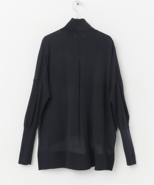F by ROSSO(エフバイロッソ)の「F by ROSSO ウォッシャブル抗ピルタートルニット(ニット/セーター・レディース・ベージュ/ネイビー/ブルー系その他/レッド・FREE)」の7枚目の写真