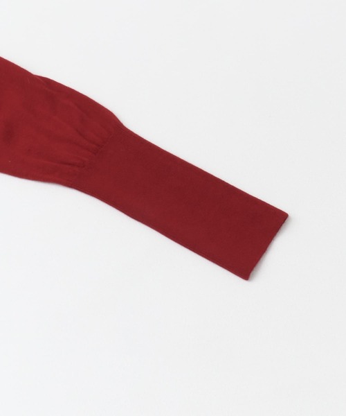 F by ROSSO(エフバイロッソ)の「F by ROSSO ウォッシャブル抗ピルタートルニット(ニット/セーター・レディース・ベージュ/ネイビー/ブルー系その他/レッド・FREE)」の9枚目の写真