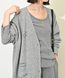 SLOBE IENA | 《WEB限定/追加2》embroidery カーディガン(カーディガン/ボレロ)