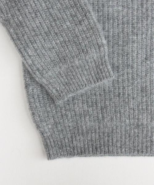 BEAUTY&YOUTH UNITED ARROWS（ビューティーアンドユースユナイテッドアローズ）の「BY ∵アンゴラアゼニットプルオーバー◆（ニット/セーター・レディース・オフホワイト/ライトグレー/オリーブ・FREE）」の10枚目の写真