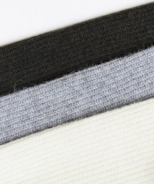 BEAUTY&YOUTH UNITED ARROWS（ビューティーアンドユースユナイテッドアローズ）の「BY ∵アンゴラアゼニットプルオーバー◆（ニット/セーター・レディース・オフホワイト/ライトグレー/オリーブ・FREE）」の4枚目の写真