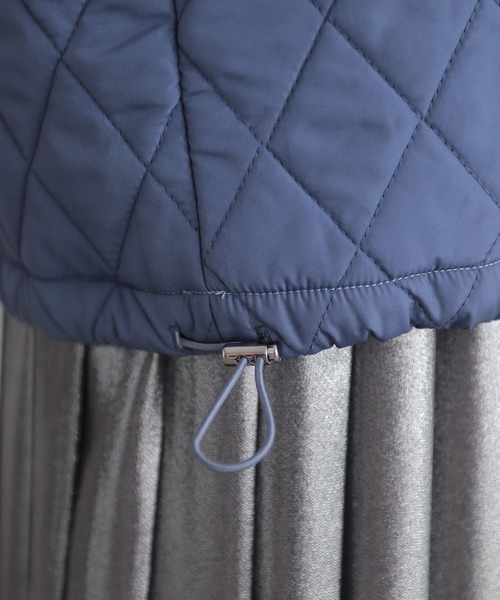 n'OrLABEL（ノアールレーベル）の「『裏起毛キルティング切り替えパーカー』（パーカー・レディース・テラコッタ/ブラック/ブルー/杢グレー・FREE）」の11枚目の写真