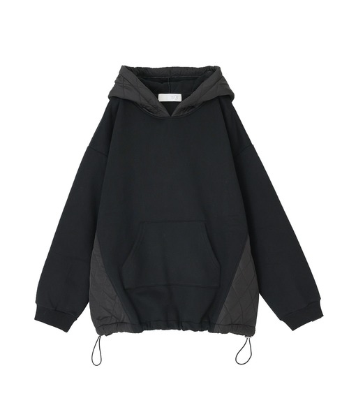 裏起毛キルティング切り替えパーカー』（パーカー）｜n'OrLABEL