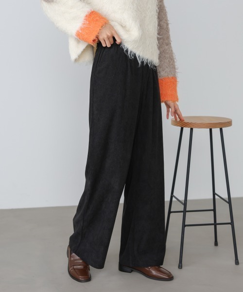 Bab（バブ）の「コーデュロイイージーパンツ（その他パンツ・レディース・アイボリー/ブラック/ベージュ/モカ・FREE）」の2枚目の写真