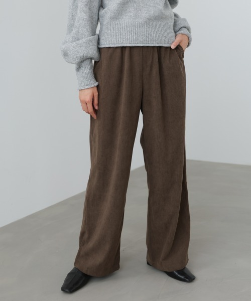 Bab（バブ）の「コーデュロイイージーパンツ（その他パンツ・レディース・アイボリー/ブラック/ベージュ/モカ・FREE）」の3枚目の写真